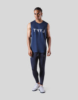 LÝFT × WIND AND SEA Stretch Loose Fit Tanktop - Navy