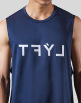 LÝFT × WIND AND SEA Stretch Loose Fit Tanktop - Navy
