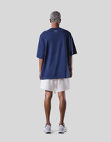 College Logo Big T-Shirt - Navy