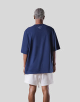 College Logo Big T-Shirt - Navy
