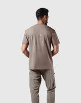 Stretch Waffle Nylon Standard T-Shirt - Sand