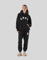 Pile Wappen Sweat Hoodie - Black