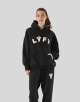 Pile Wappen Sweat Hoodie - Black