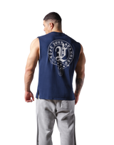 Old English No Sleeve - Navy