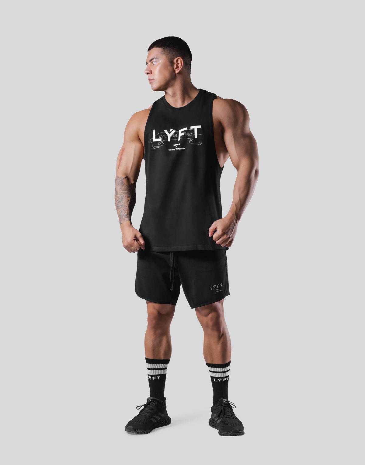 Heritage Logo Drop Tanktop - Black
