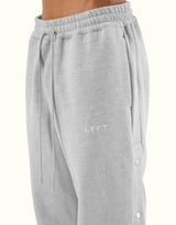 Warm Up Button Sweat Pants - Grey
