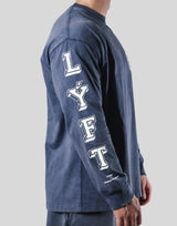 College Logo Vintage Long T-Shirt - Navy