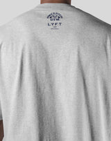 LÝFT × Power House Gym Extra Big T-Shirt - Grey