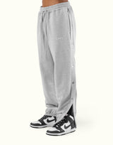 Warm Up Button Sweat Pants - Grey