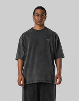 Vintage Statue Y Graphic Vintage Big T-Shirt - Black