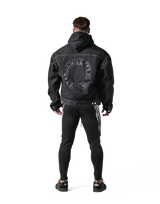 Back Emblem Denim Jacket - Black