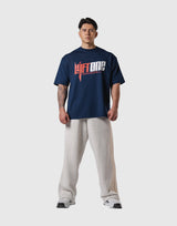 LÝFT ONE Graphic Big T-Shirt - Navy