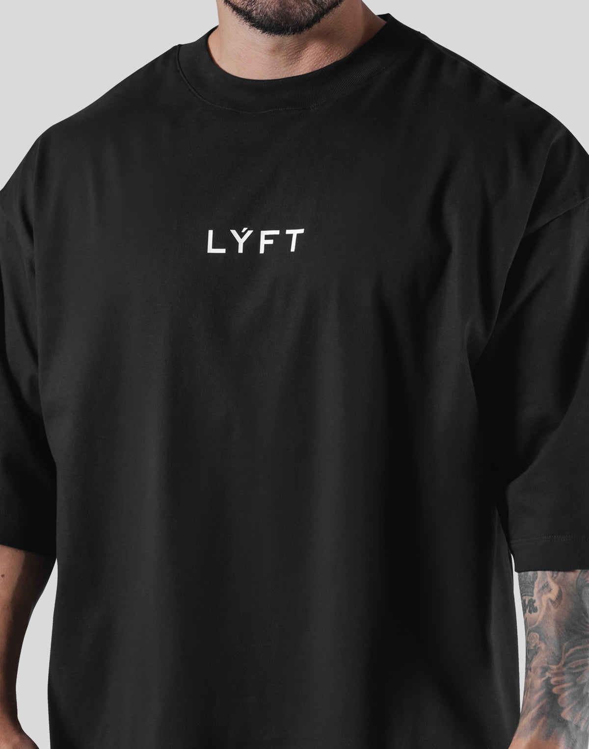18 Logo Extra Big T-Shirt - Black