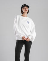 Sorona® Ring Logo Crewneck Sweat - White