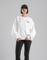 Sorona® Ring Logo Crewneck Sweat - White
