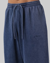 Vintage Sweat Wide Pants - Navy