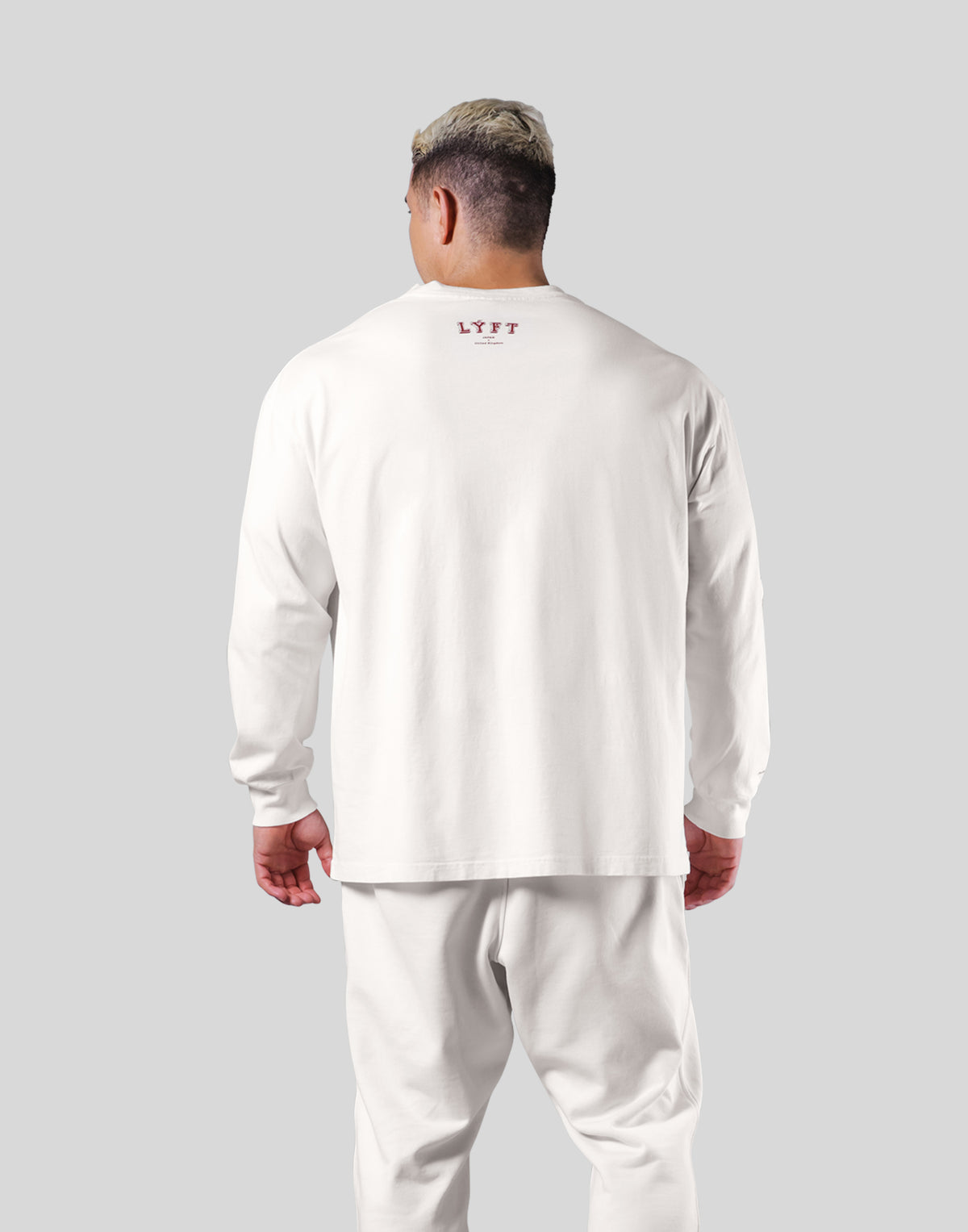 College Logo Vintage Long T-Shirt - White
