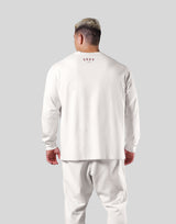 College Logo Vintage Long T-Shirt - White