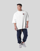 One Point Emblem Extra Big T-Shirt - White