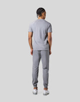 Slim Fit Mesh Sleeve T-Shirt - Grey