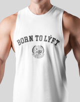 College Logo Drop Tanktop - White