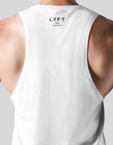 College Logo Drop Tanktop - White