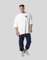 One Point Emblem Extra Big T-Shirt - White