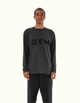 GÝM Wappen Stretch Long T-Shirt - Black