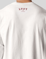 College Logo Vintage Long T-Shirt - White