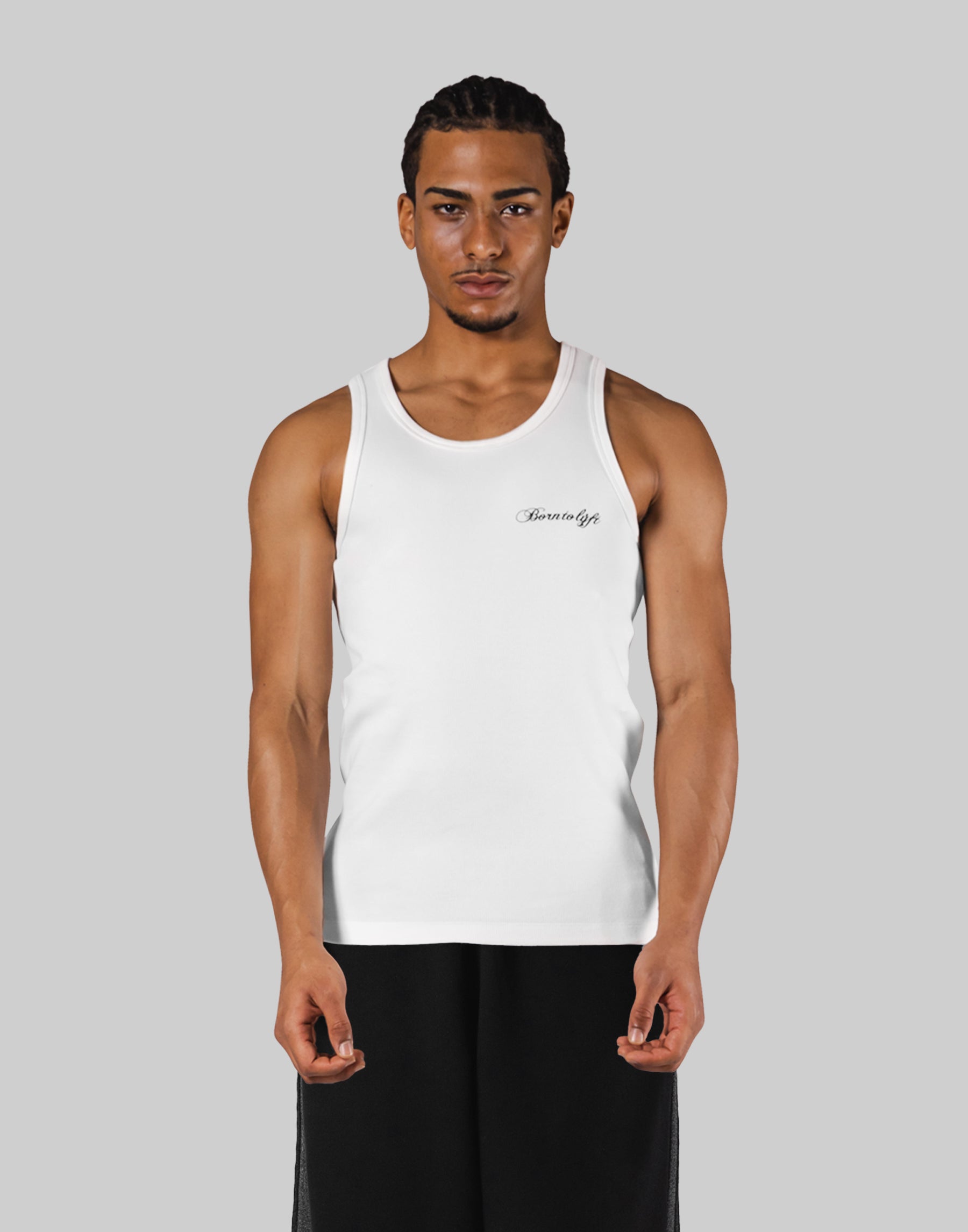 トップス LYFT ORIGINAL RIBBED TANKTOP - M Original Ribbed Tanktop - White – LÝFT
