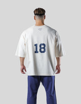 18 Logo Extra Big T-Shirt - Ivory