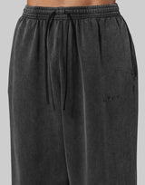 Vintage Sweat Wide Pants - Black