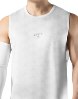 Multi Pattern Stretch Loose Fit Tanktop - White