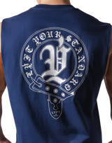 Old English No Sleeve - Navy