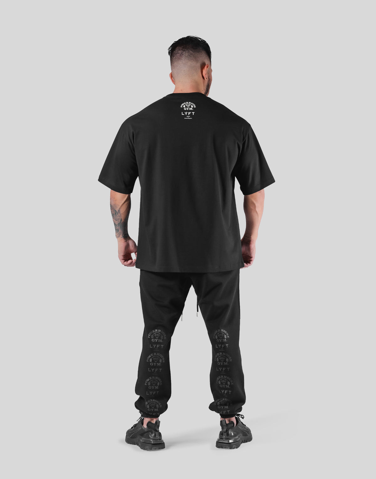 LÝFT × Power House Gym Big T-Shirt - Black