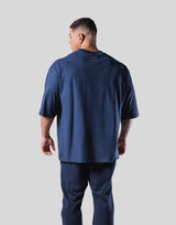 One Point Emblem Extra Big T-Shirt - Navy