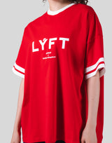 Piping Over Size T-shirt - Red