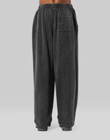 Vintage Sweat Wide Pants - Black