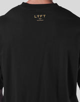 One Point Emblem Extra Big T-Shirt - Black