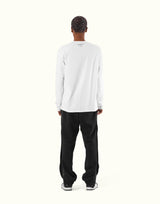 GÝM Wappen Stretch Long T-Shirt - White
