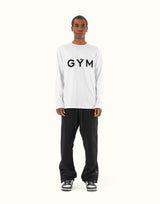 GÝM Wappen Stretch Long T-Shirt - White