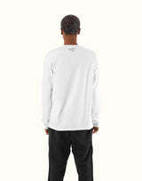 GÝM Wappen Stretch Long T-Shirt - White