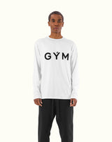 GÝM Wappen Stretch Long T-Shirt - White