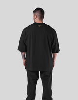 One Point Emblem Extra Big T-Shirt - Black