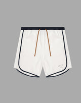 Stretch Seam Wide Shorts - White