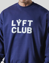LÝFT CLUB Crewneck Sweat - Navy