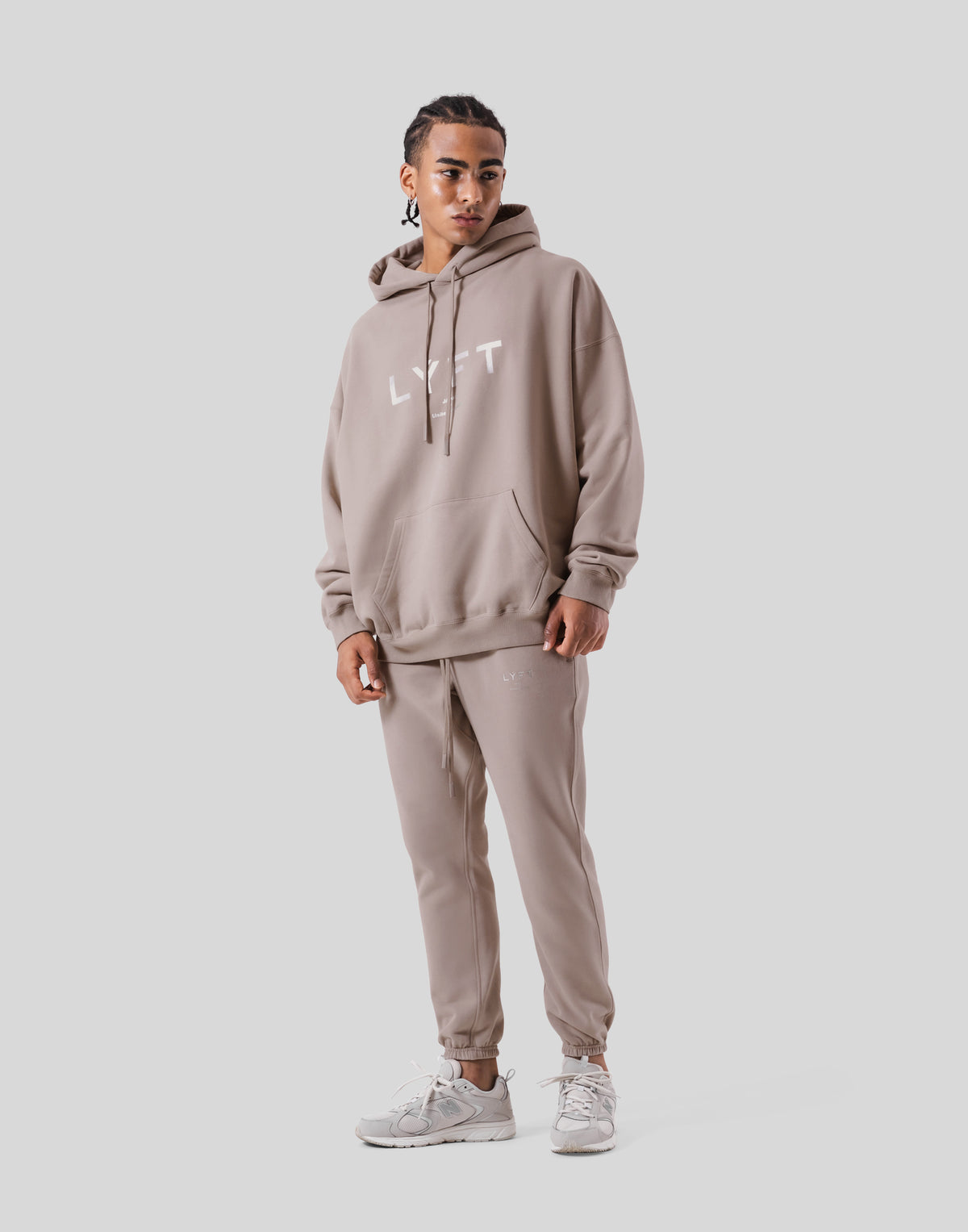 LÝFT Oversize Sweat Hoodie - Beige