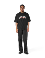 Vintage London Logo Big T-Shirt - Black