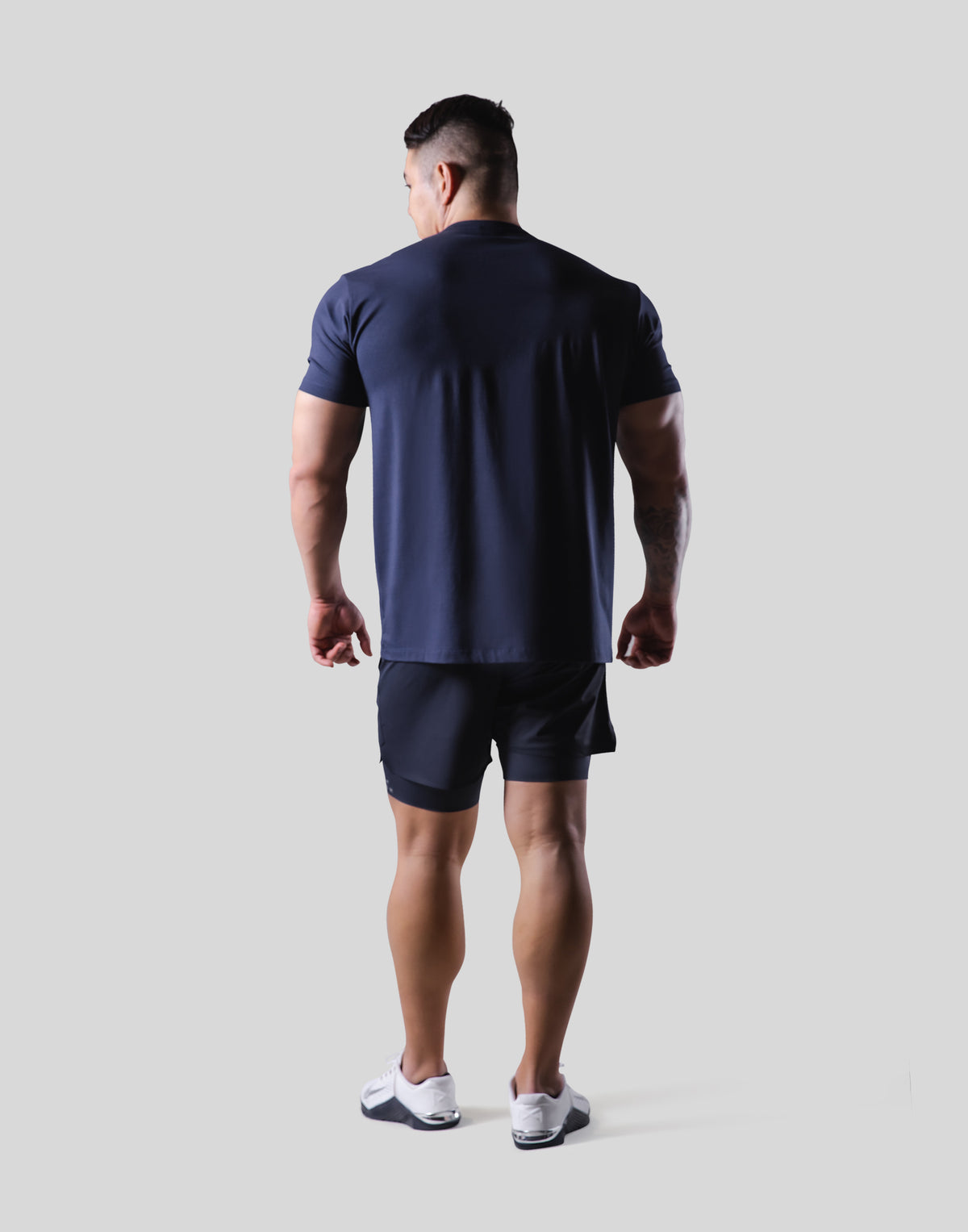 Box Logo Stretch Standard T-Shirt - Navy