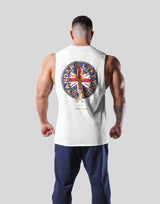 Back Emblem Loose Fit Tanktop - White